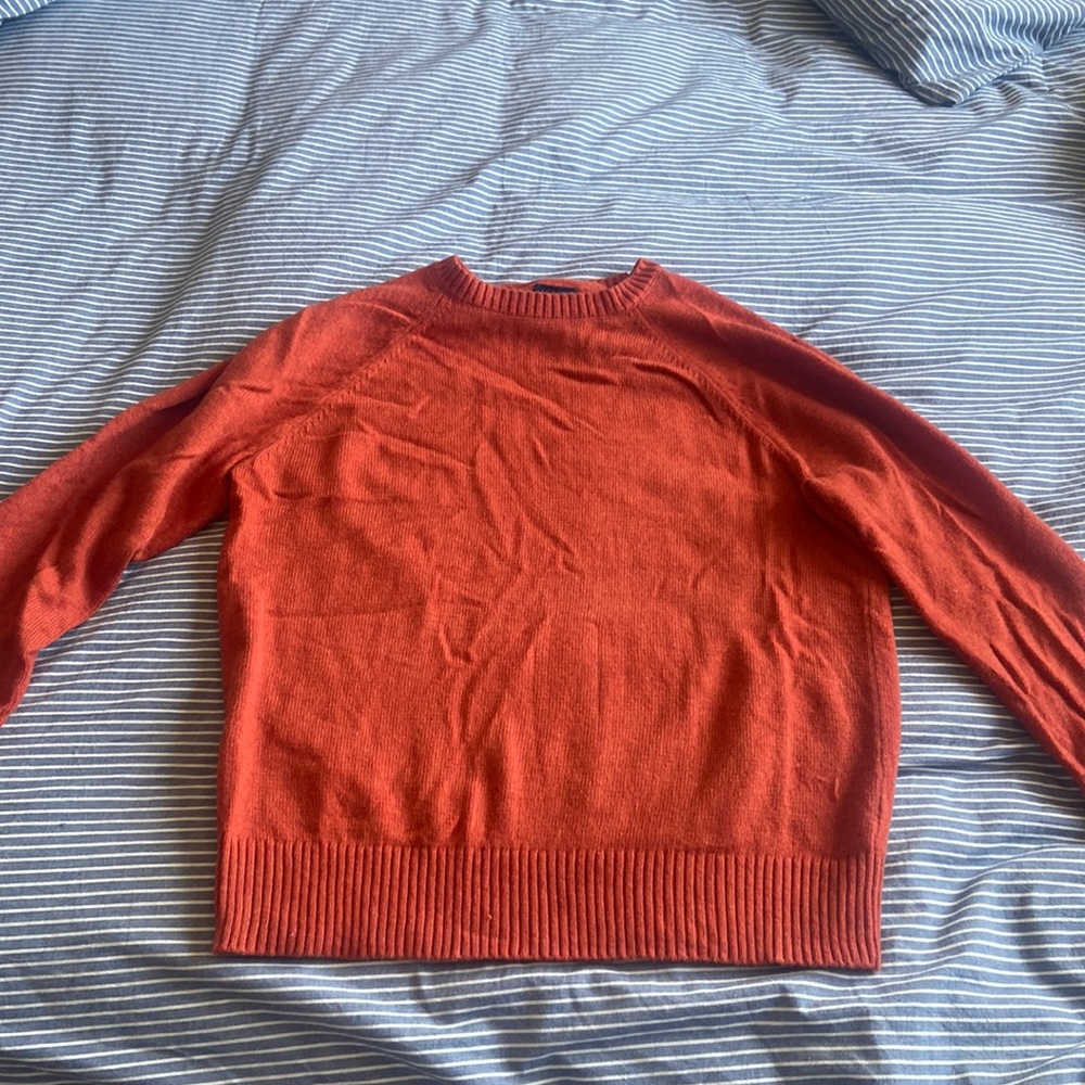 Rust/ Burnt Orange Crew Neck J-Crew Sweater, like new condition,